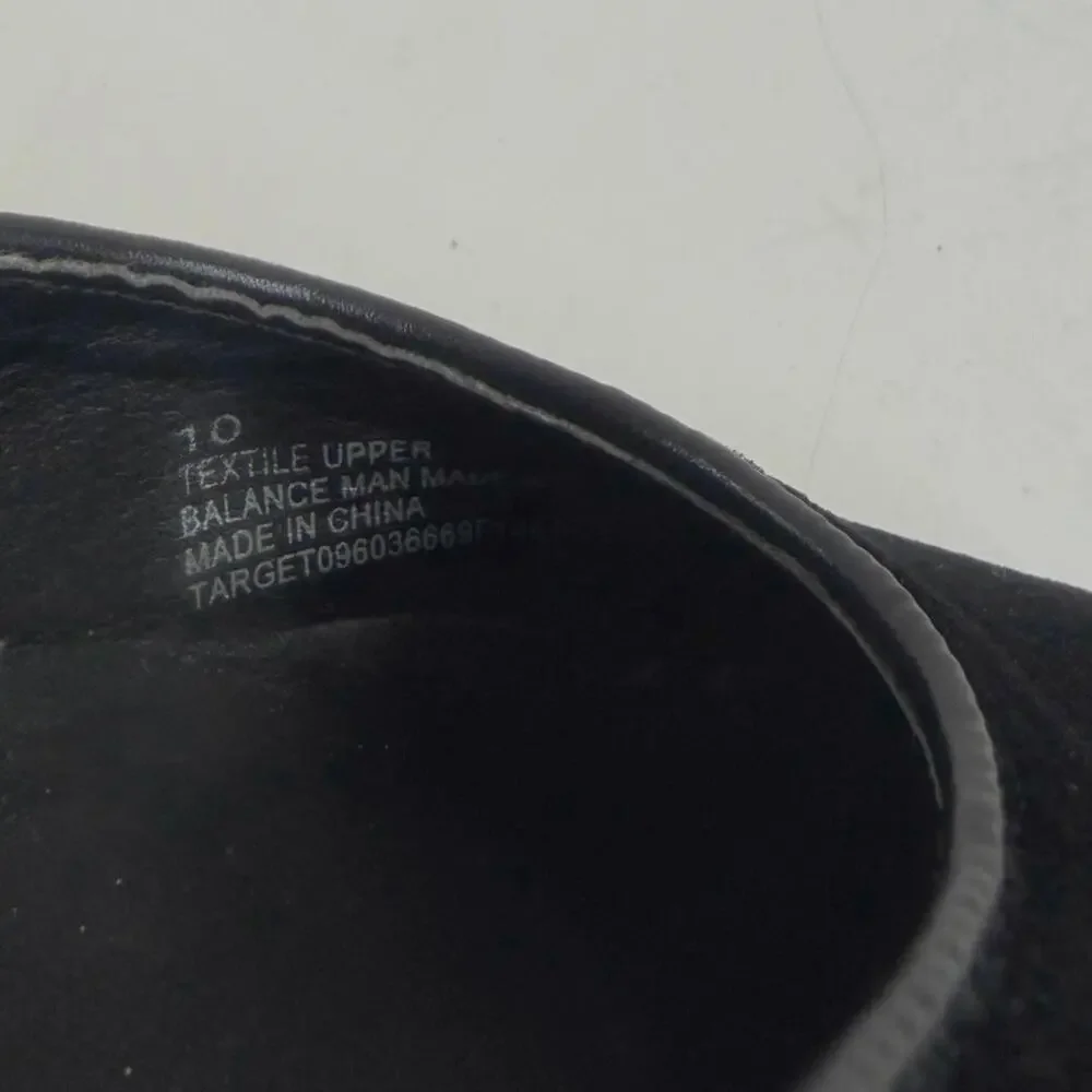 DV Target Black Velvet Platform Pumps Block Heel Ankle Strap Size 10